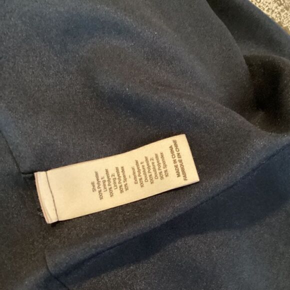 Cinq à Sept Soliel Metallic Ruffle High Low Dress‎ Navy Blue Size 4 - Picture 12 of 14